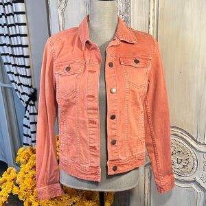 Universal Thread Women's Coral Denim Jacket